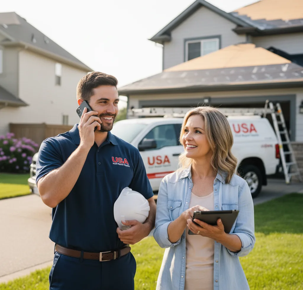 USA Roof Repair Experts customer support in Gilbertsville